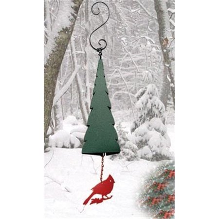 NORTH COUNTRY WIND BELLS INC North Country Wind Bells  Inc. 210.5006 Pointed Fir of the North with cardinal wind catcher 210.5006